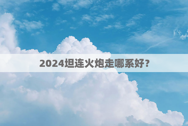 2024坦连火炮走哪系好？