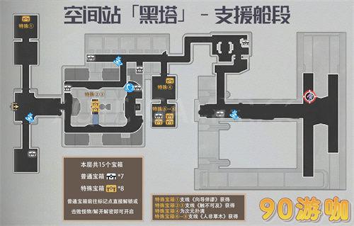 崩坏星穹铁道空间站黑塔宝箱位置在哪？宝箱分布图全览